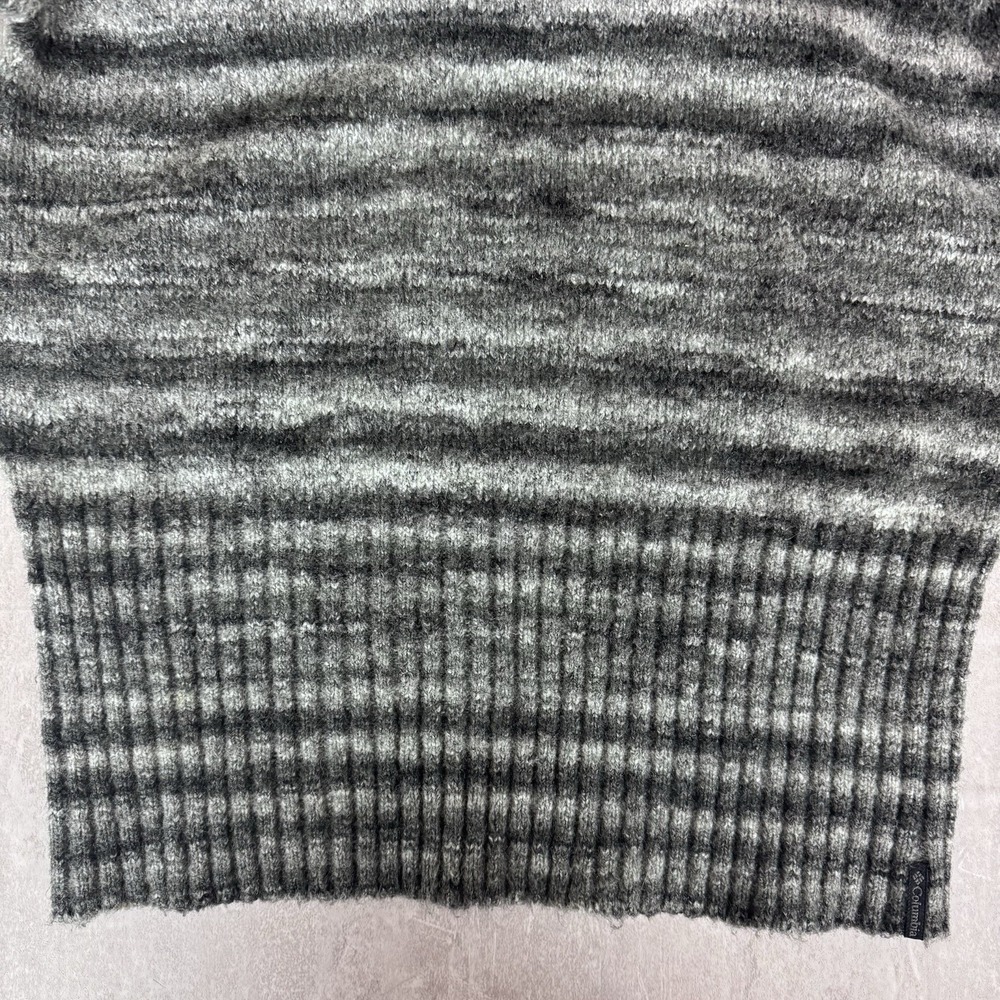 Women's Columbia Wool Blend Space-Dyed Gray Geometric Size Medium Hiking Fall - Picture 3 of 10
